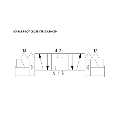 554BB600MT14X61 NUMATICS/AVENTICS SOL-PILOT VALVE<BR>MK 55 SERIES 4/3 CLOSED CTR 24VDC, EXT PILOT